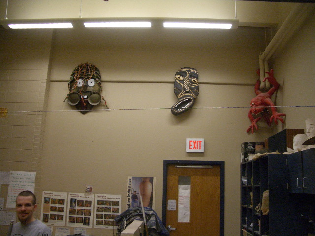 Cool masks in the art room